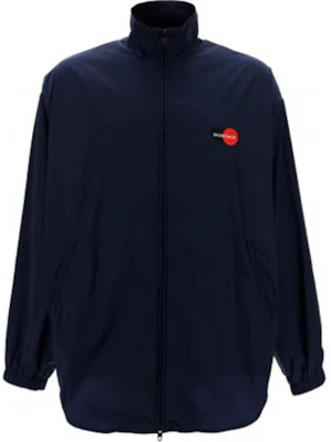 Balenciaga Blue Logo Zip-Up High Collar Jacket Loose Fit 622002TIO508065 Order Balenciaga Blue Logo Zip-Up High Collar Jacket Loose Fit 622002TIO508065