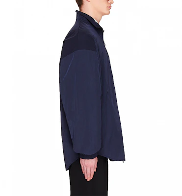 Balenciaga Blue Logo Zip-Up High Collar Jacket Loose Fit 622002TIO508065 Details for Balenciaga Blue Logo Zip-Up High Collar Jacket Loose Fit 622002TIO508065