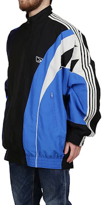 Balenciaga Blue Long-Sleeve Patchwork High-Neck Jacket 658951TYB181000 Purchase Balenciaga Blue Long-Sleeve Patchwork High-Neck Jacket 658951TYB181000