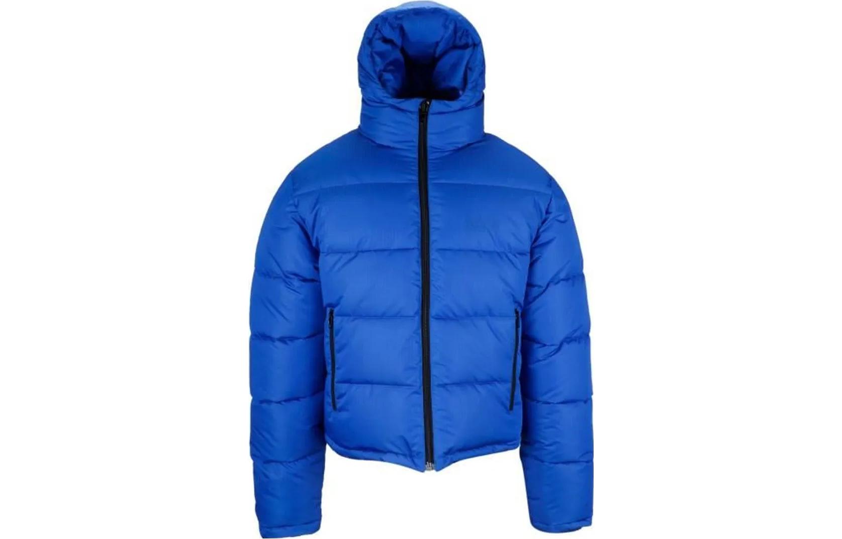 Order Balenciaga 藍色中性款標誌印花羽絨外套冬季系列 556231TYD334210