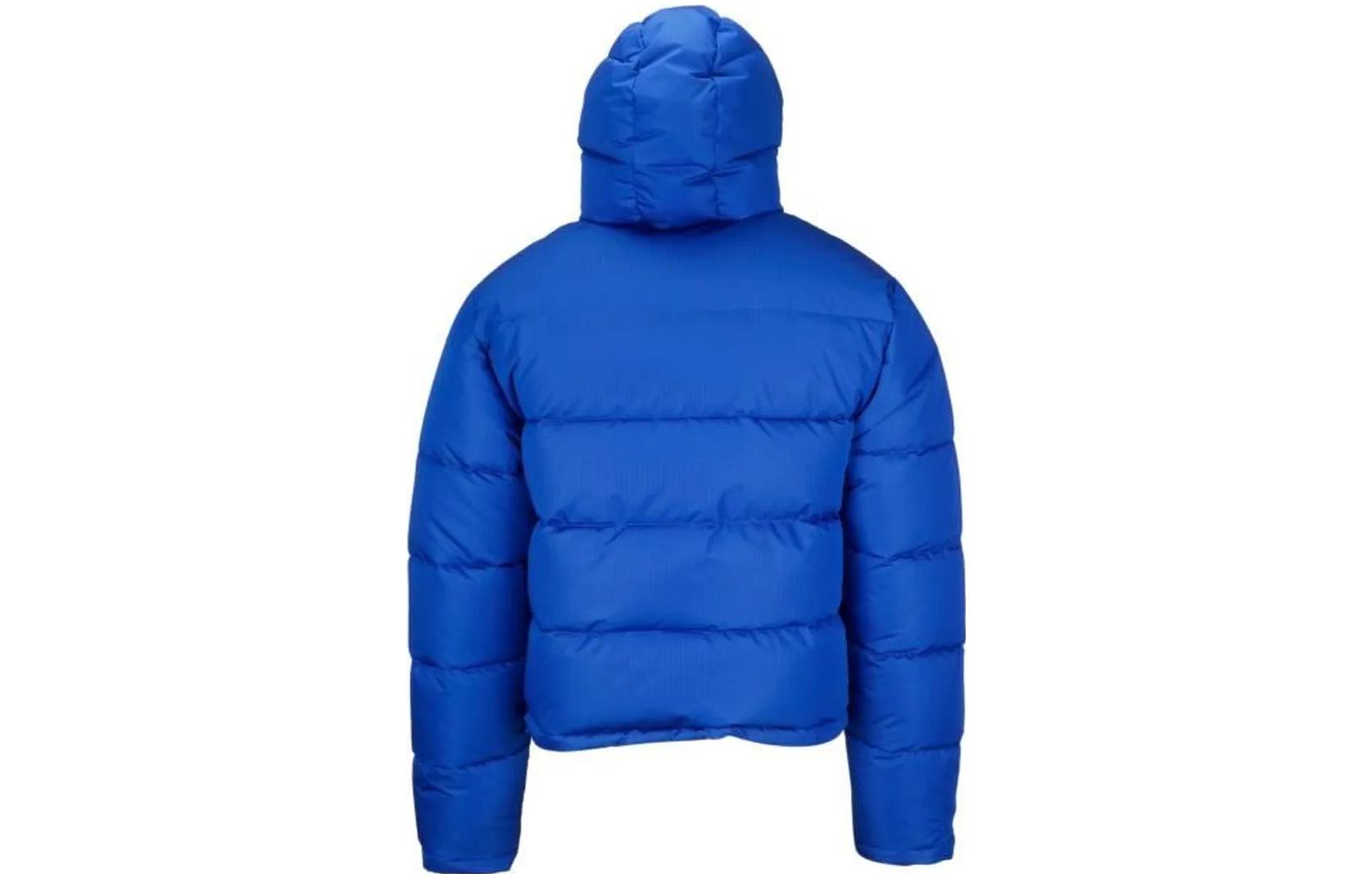 Lookbook Balenciaga 藍色中性款標誌印花羽絨外套冬季系列 556231TYD334210