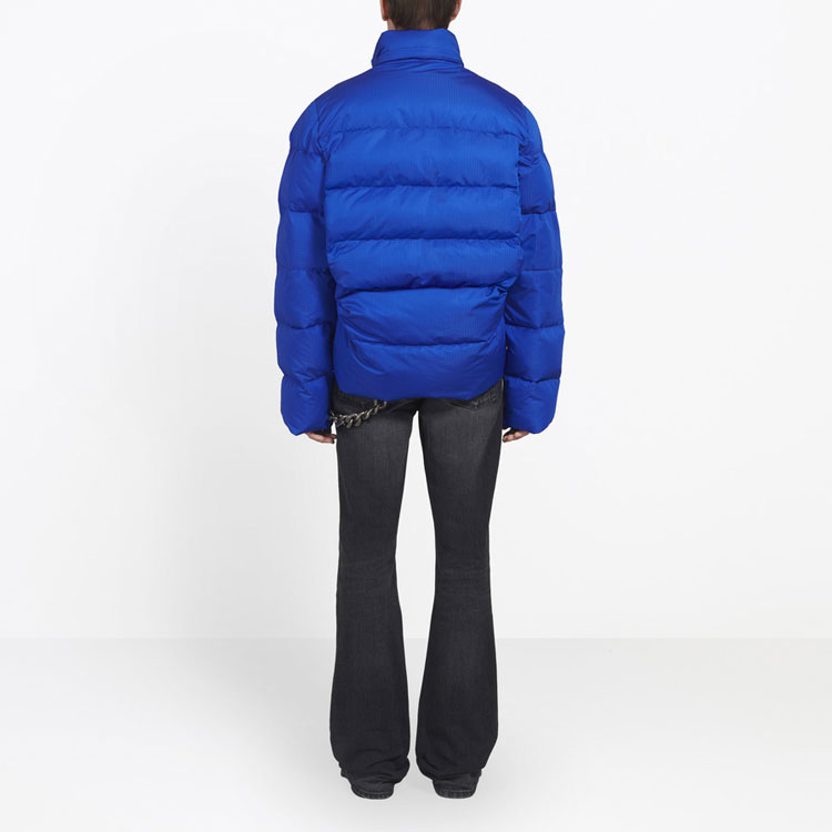 Details for Balenciaga 藍色中性款標誌印花羽絨外套冬季系列 556231TYD334210