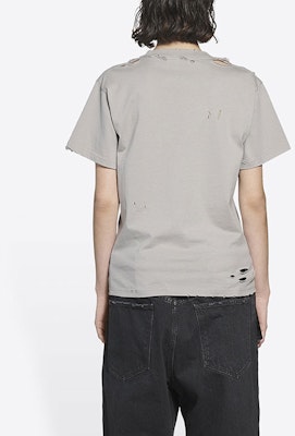 Balenciaga Blurry Logo Tee 'Steel Grey/Black' Purchase Balenciaga Blurry Logo Tee 'Steel Grey/Black'