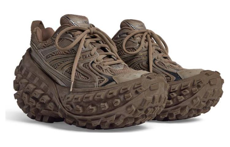 Lookbook 巴黎世家 圓頭套穿 低筒 運動休閒鞋 男款 棕色