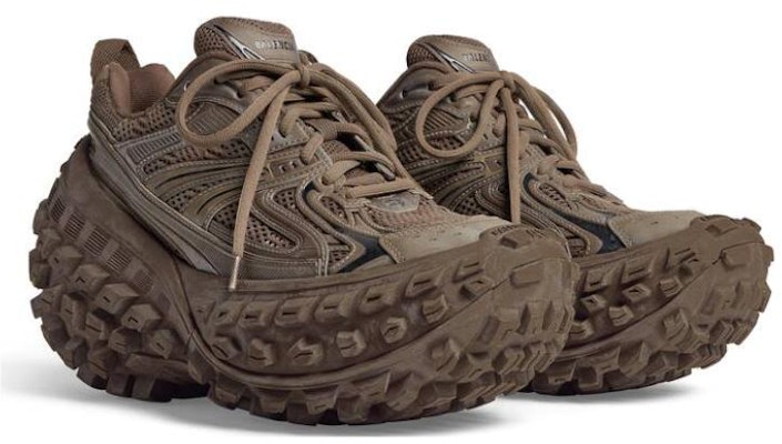 巴黎世家 圓頭套穿 低筒 運動休閒鞋 男款 棕色 Lookbook 巴黎世家 圓頭套穿 低筒 運動休閒鞋 男款 棕色