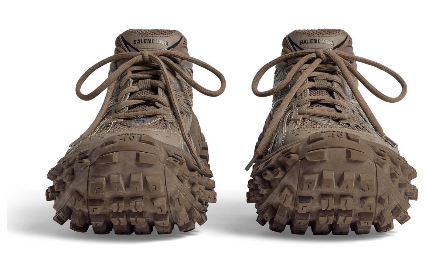 Shop 巴黎世家 圓頭套穿 低筒 運動休閒鞋 男款 棕色