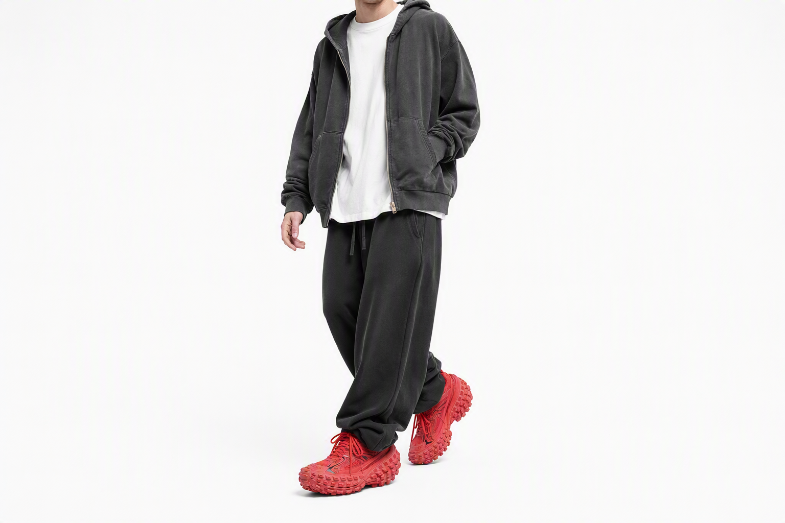 Order 巴黎世家Bouncer运动鞋“破旧款-红色” 685613W2RAA6010