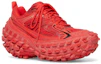 Shop 발렌시아가 바운서 스니커즈 '레드 워시드' (Balenciaga bouncer sneakers 'Red Washed') 685613-W2RAA-6010