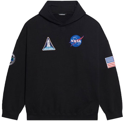 Balenciaga Boxy Hoodie 'Black/White' Buy Balenciaga Boxy Hoodie 'Black/White'