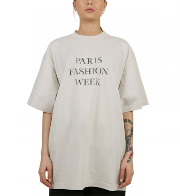 Balenciaga Boxy T-Shirt 'Cement Grey/Black' Lookbook Balenciaga Boxy T-Shirt 'Cement Grey/Black'