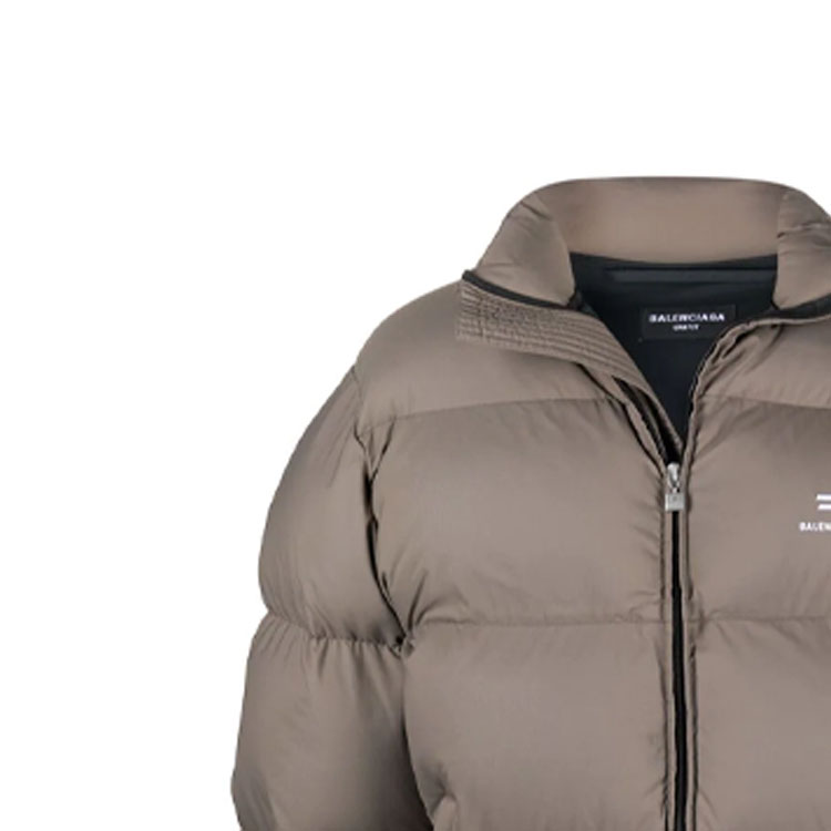 Balenciaga Brown Winter Down Jacket with Logo Embroidery and Zip Collar. 681440TJO032122 圖 6