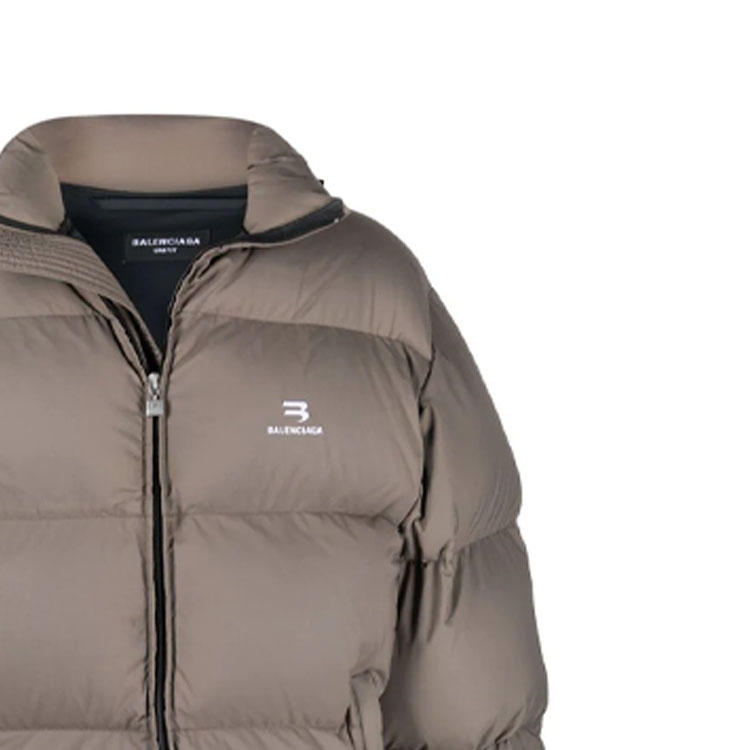 Balenciaga Brown Winter Down Jacket with Logo Embroidery and Zip Collar. 681440TJO032122 圖 7