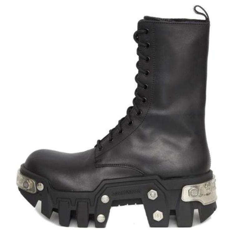 Balenciaga Bulldozer 'Black Leather' 672502WBCQ11091