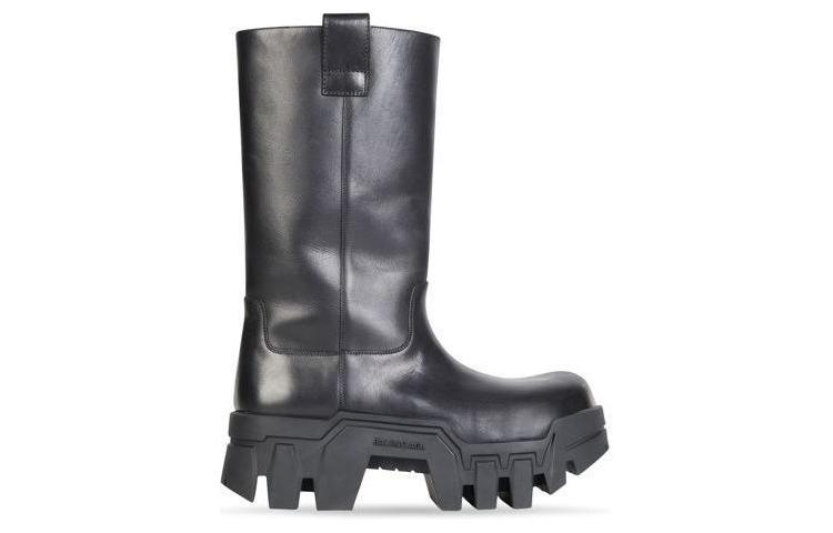 Order Balenciaga Bulldozer Boots 'Kulit Hitam' 672497WBCQ01000