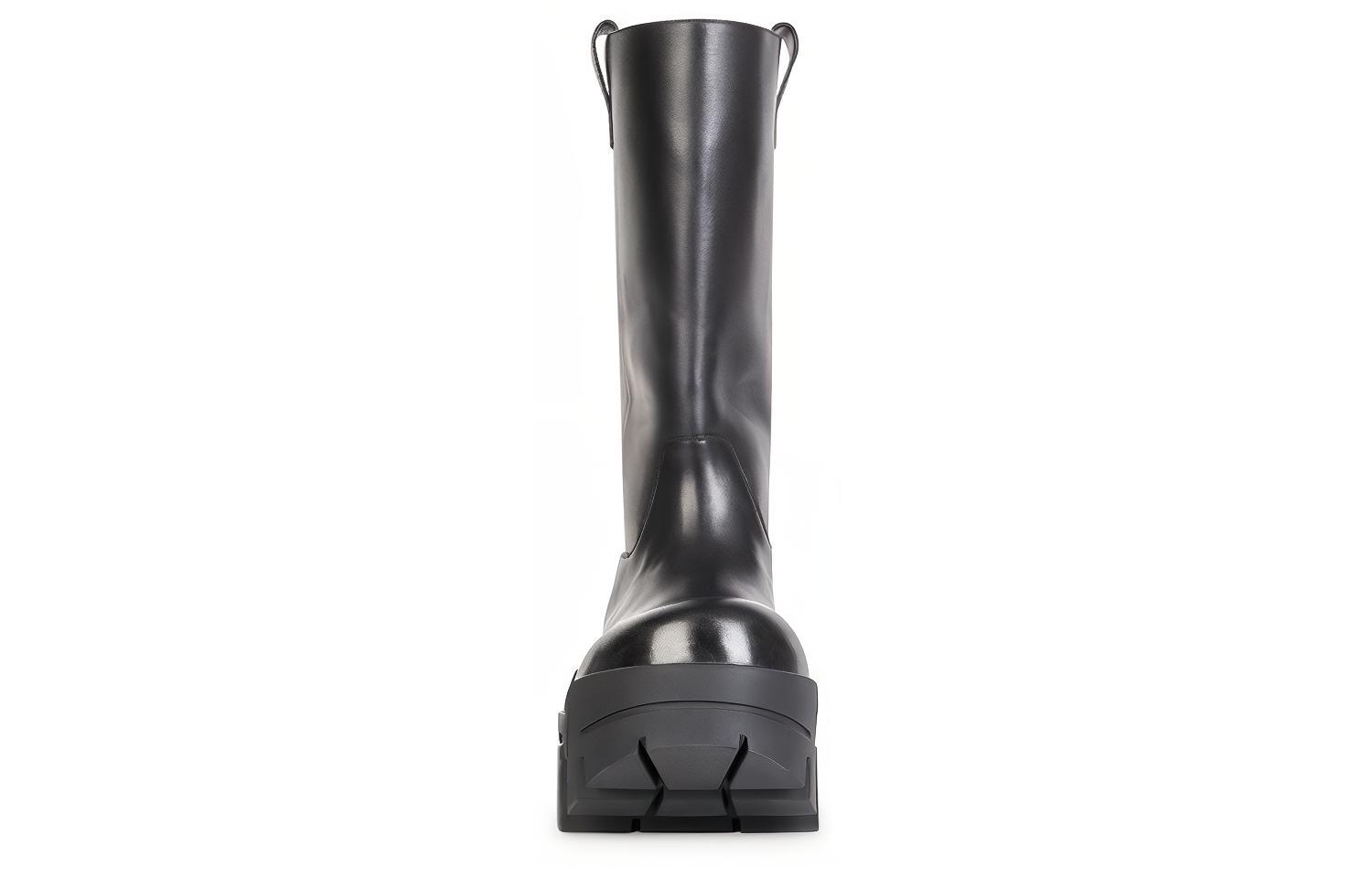Shop Balenciaga Bulldozer Boots 'Kulit Hitam' 672497WBCQ01000