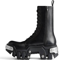 Balenciaga Bulldozer Lace Up Boots 'Black Matte Smooth Calfskin' 672502WBCQ11081 Balenciaga Bulldozer Lace Up Boots 'Black Matte Smooth Calfskin' 672502WBCQ11081