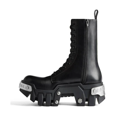 Balenciaga Bulldozer Lace-up Boot 'Black'