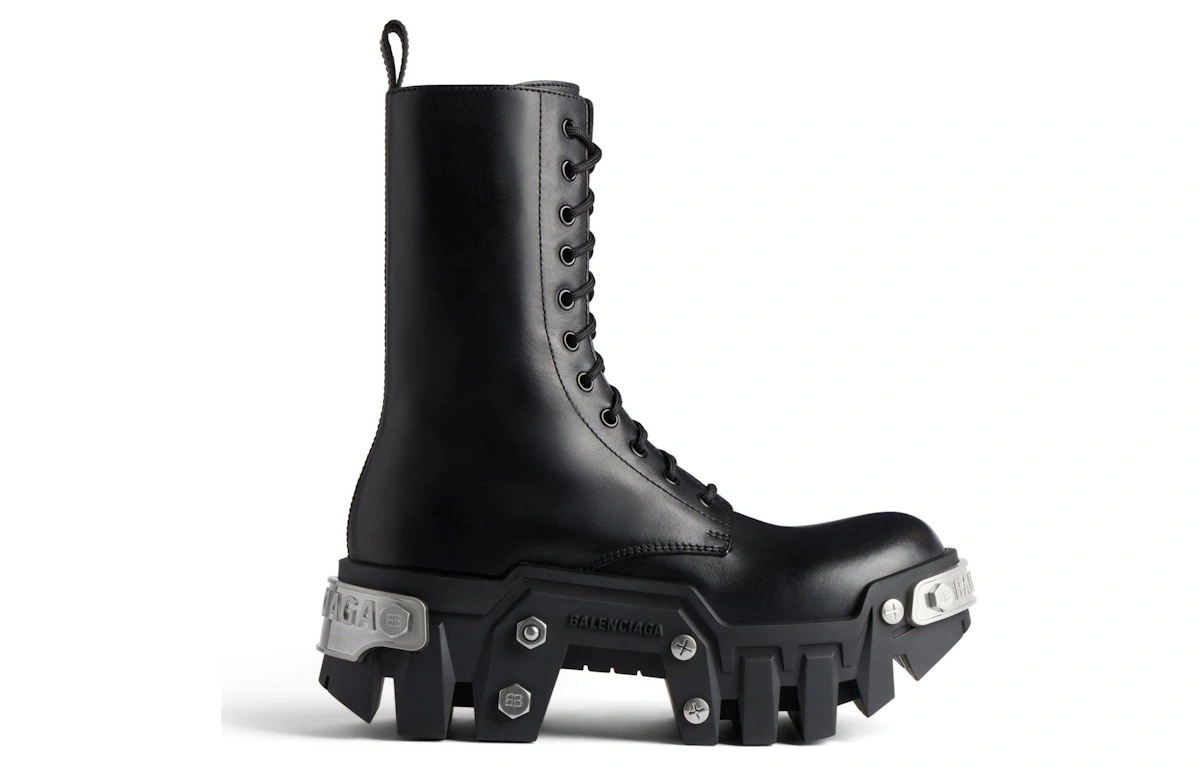 Balenciaga Bulldozer Lace-up Boot 'Black'