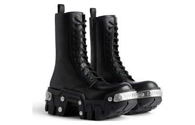 Balenciaga Bulldozer Lace-up Boot 'Black'