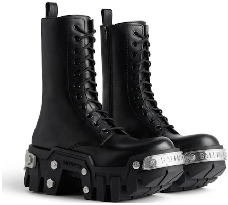 Balenciaga Bulldozer Lace-up Boot 'Black' 672502WBCQ11081 Lookbook Balenciaga Bulldozer Lace-up Boot 'Black' 672502WBCQ11081