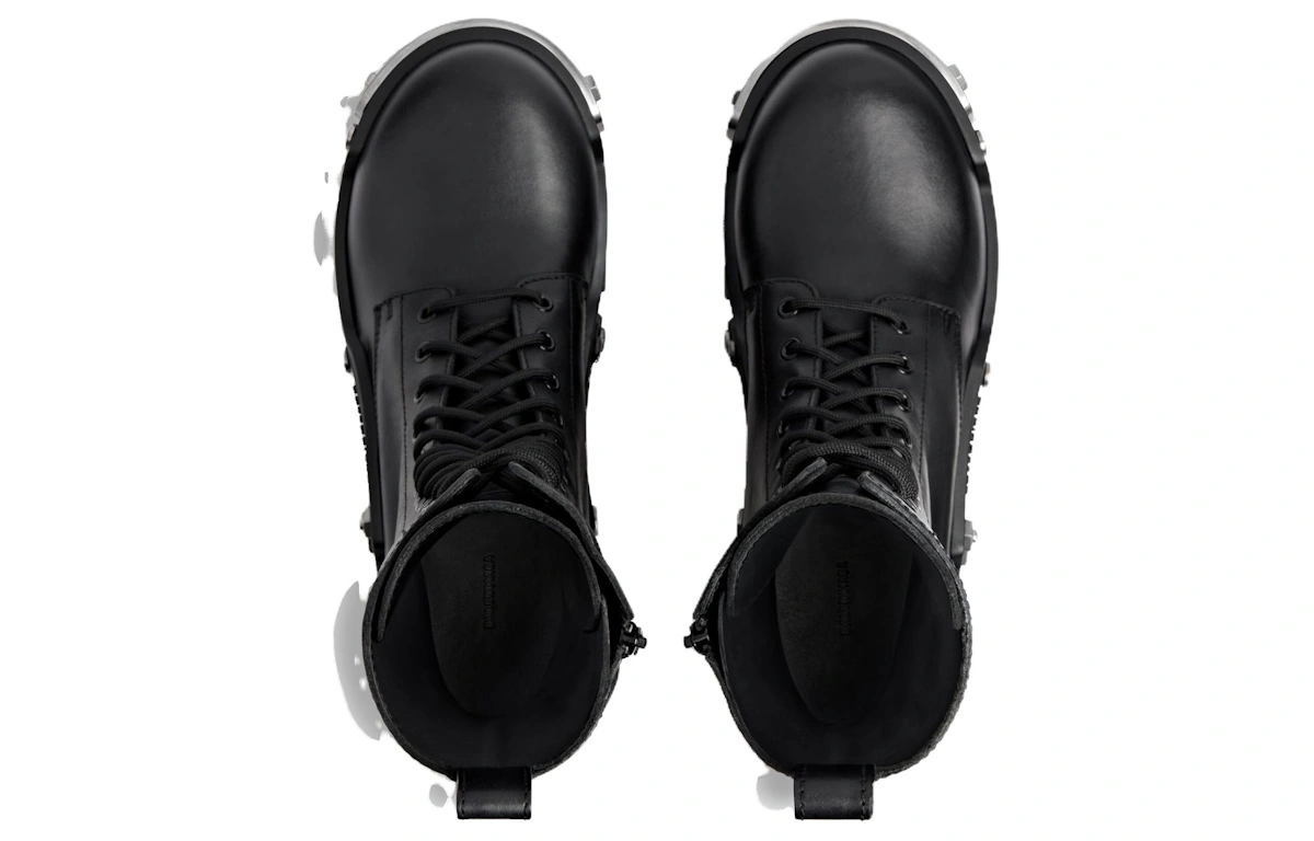 Balenciaga Bulldozer Lace-up Boot 'Black'