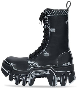 발렌시아가 불도저 레이스업 부츠 블랙 아웃라인 카프스킨 672502WBEF21090 Buy 발렌시아가 불도저 레이스업 부츠 블랙 아웃라인 카프스킨 672502WBEF21090