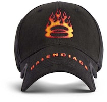 Balenciaga Burning Unity Cap Black/Orange Balenciaga Burning Unity Cap Black/Orange