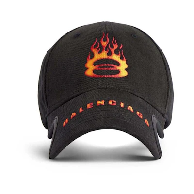 Balenciaga Burning Unity Cap Black/Orange