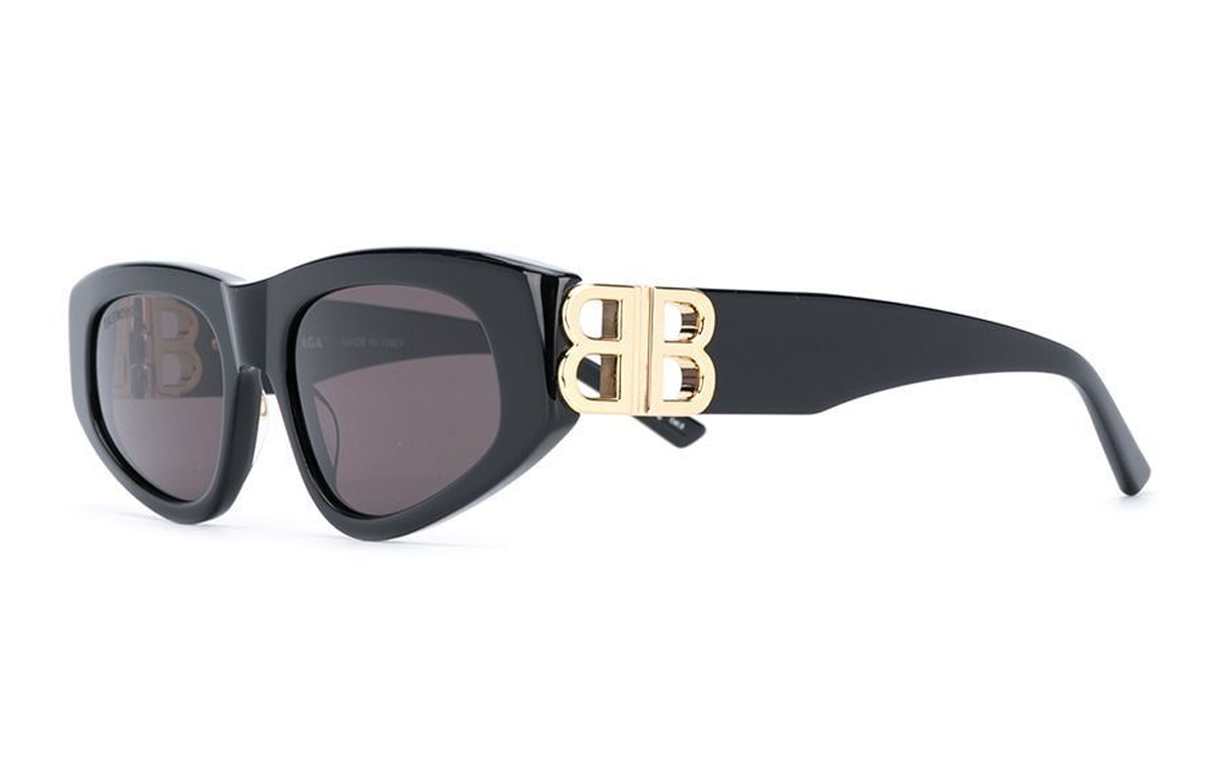 Balenciaga Butterfly Sunglasses Black Unisex with Logo Detail Adjustable Lenses 621642T00011000