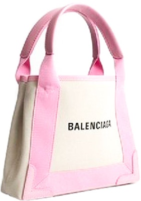 Balenciaga Cabas Shoulder Bag 'Natural/Candypink' Lookbook Balenciaga Cabas Shoulder Bag 'Natural/Candypink'