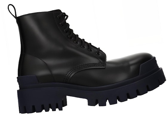 Balenciaga Calfskin Martin Boots Blue/Black 589338WA9671040 Order Balenciaga Calfskin Martin Boots Blue/Black 589338WA9671040