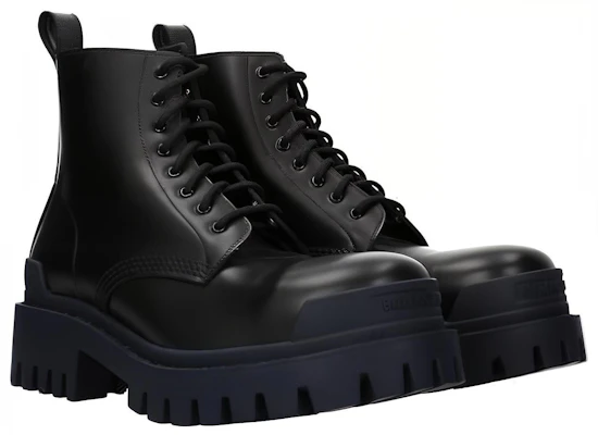 Balenciaga Kalfsleren Martin Laarzen Blauw/Zwart 589338WA9671040 Lookbook Balenciaga Kalfsleren Martin Laarzen Blauw/Zwart 589338WA9671040