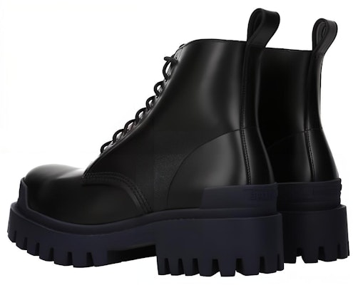 Balenciaga Calfskin Martin Boots Blue/Black 589338WA9671040 Shop Balenciaga Calfskin Martin Boots Blue/Black 589338WA9671040