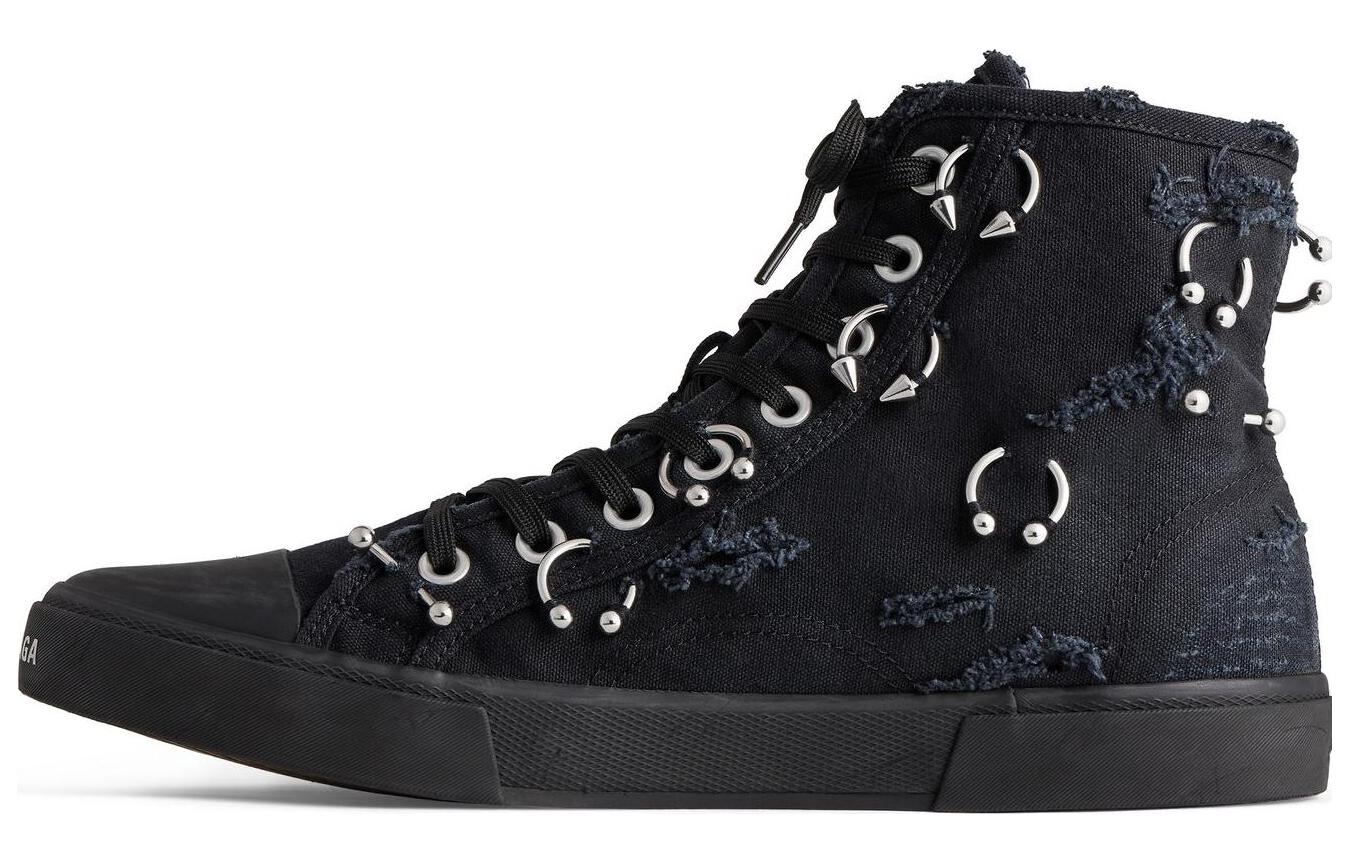 Balenciaga Canvas High-Top Sneakers 'Black' 688756W3RCQ1000