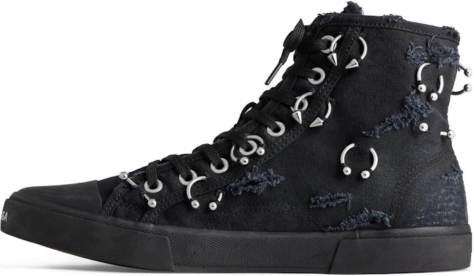 Balenciaga Canvas High-Top Sneakers 'Black' 688756W3RCQ1000 Buy Balenciaga Canvas High-Top Sneakers 'Black' 688756W3RCQ1000