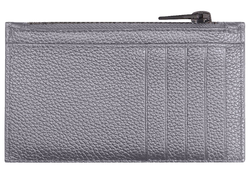 Order 발렌시아가 그레인 카프스킨 카드/동전지갑 (다크그레이)
