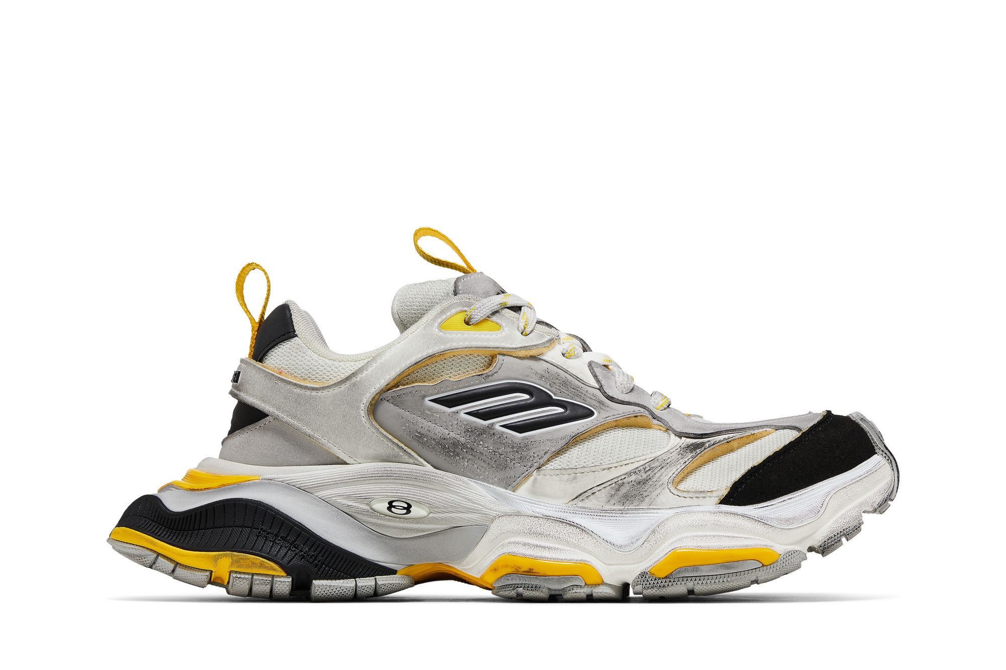 バレンシアガ カーゴスニーカー グレー/ブラック/イエロー