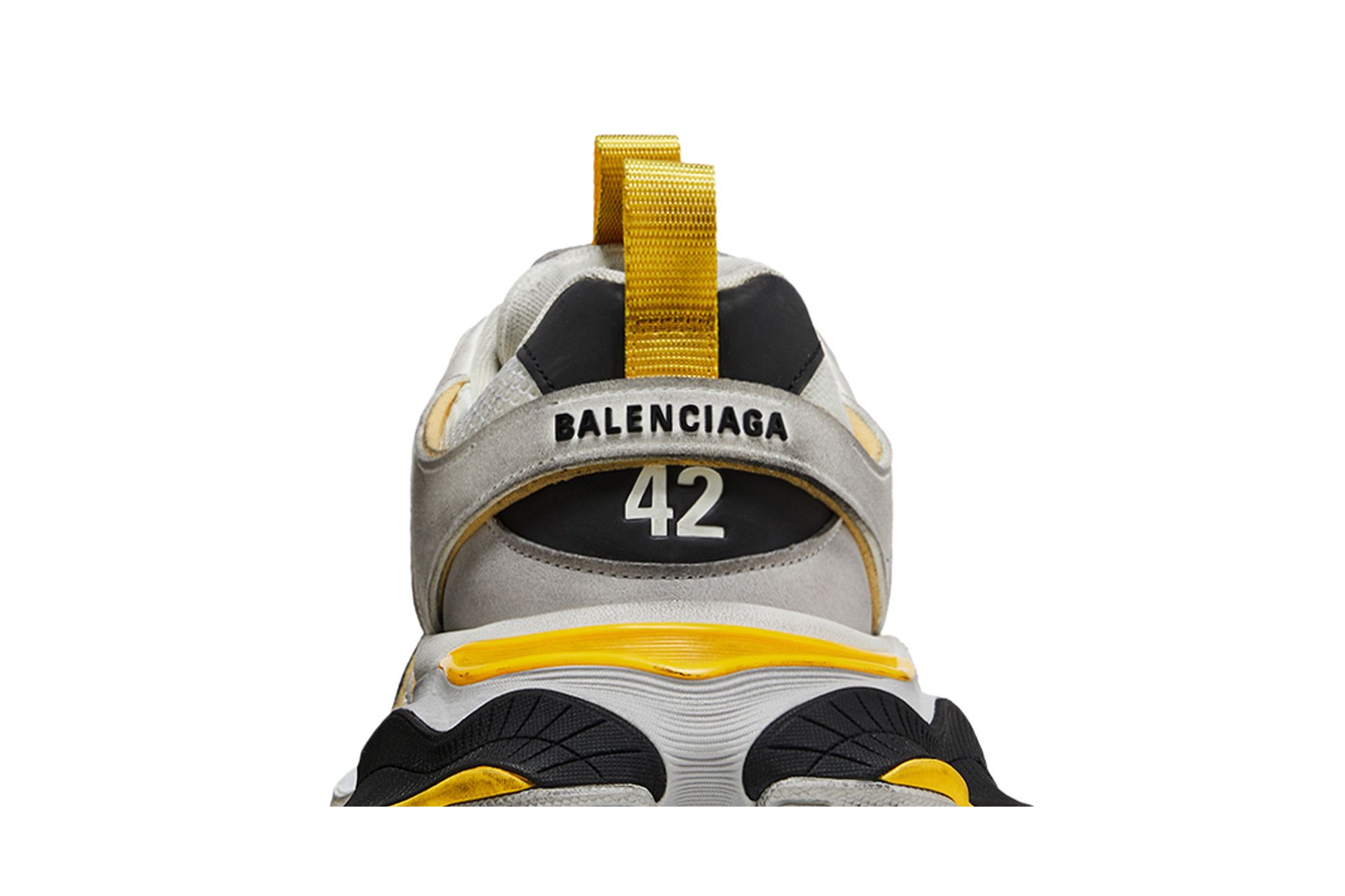 バレンシアガ カーゴスニーカー グレー/ブラック/イエロー