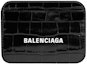 Buy Balenciaga Cash (4 Card Slot 1 Bill Compartment) Card Holder Shiny Crocodile Embossed Black/White