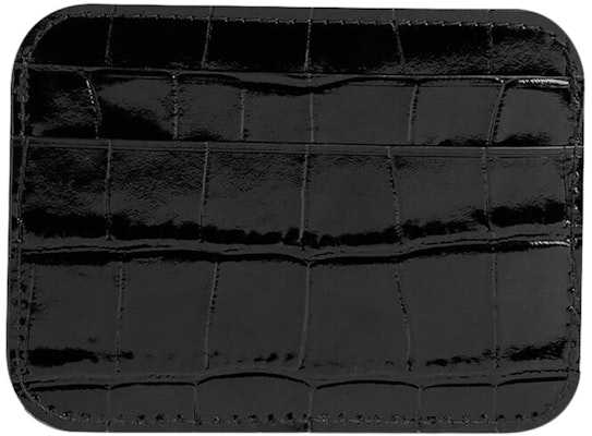 Balenciaga Cash (4 Card Slot 1 Bill Compartment) Card Holder Shiny Crocodile Embossed Black/White Order Balenciaga Cash (4 Card Slot 1 Bill Compartment) Card Holder Shiny Crocodile Embossed Black/White