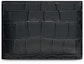 Order Balenciaga Cash Card Holder Crocodile Embossed Black