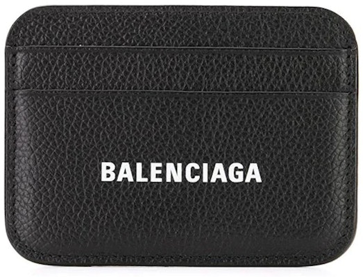Balenciaga Cash Logo Card Holder Black/White Buy Balenciaga Cash Logo Card Holder Black/White