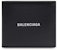 Balenciaga Cash Square (8 Card Slot 2 Bill Compartments) Folded Wallet Black/White
