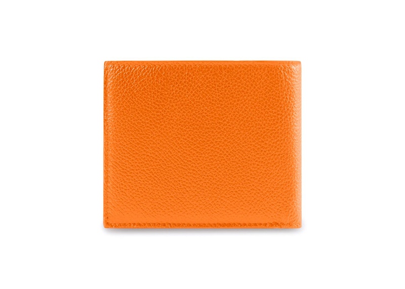 Balenciaga Cash Square (8 Card Slot 2 Bill Compartments) Folded Wallet Orange/Black 圖 2