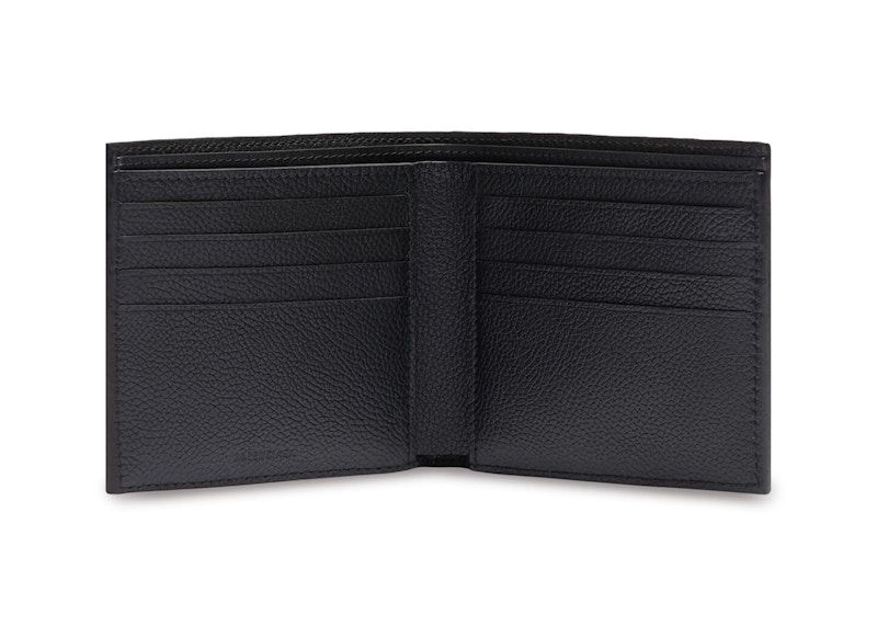 Balenciaga Cash Square (8 Card Slot 2 Bill Compartments) Folded Wallet Black/Blue 圖 3