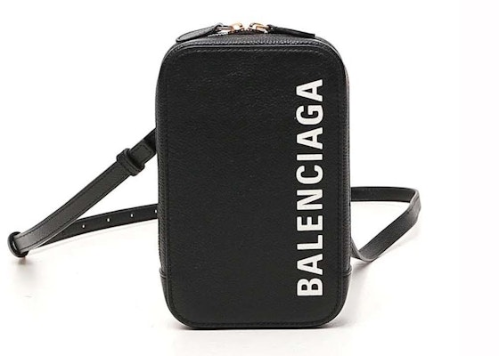 Balenciaga Cash Cartera con Cremallera para Móvil Negro/Blanco Buy Balenciaga Cash Cartera con Cremallera para Móvil Negro/Blanco
