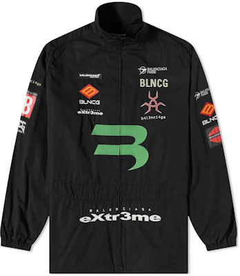 Balenciaga Jaket Longgar Hitam dengan Cetak Logo Huruf Kasual. 663153TIM391000 Order Balenciaga Jaket Longgar Hitam dengan Cetak Logo Huruf Kasual. 663153TIM391000