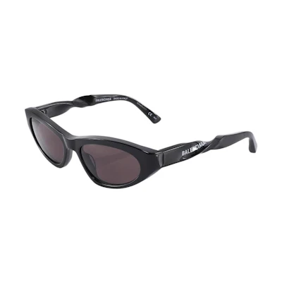 Balenciaga Cat-Eye Acetate Unisex Sunglasses Black Frame Fashion Eyewear. 681956T00011000