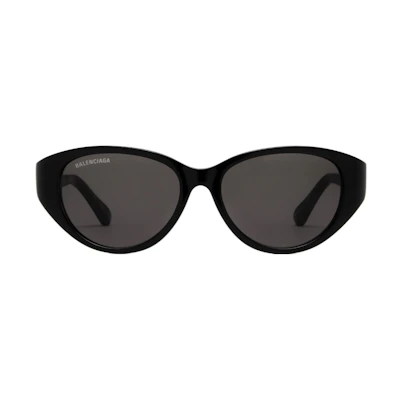 Balenciaga Cat-Eye Oval Sunglasses Black Unisex Fashion太阳眼镜 BB0209SA001