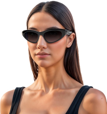 巴黎世家猫眼太阳镜 男女通用 时尚镜框 支持配镜。 BB0207S001 Purchase 巴黎世家猫眼太阳镜 男女通用 时尚镜框 支持配镜。 BB0207S001